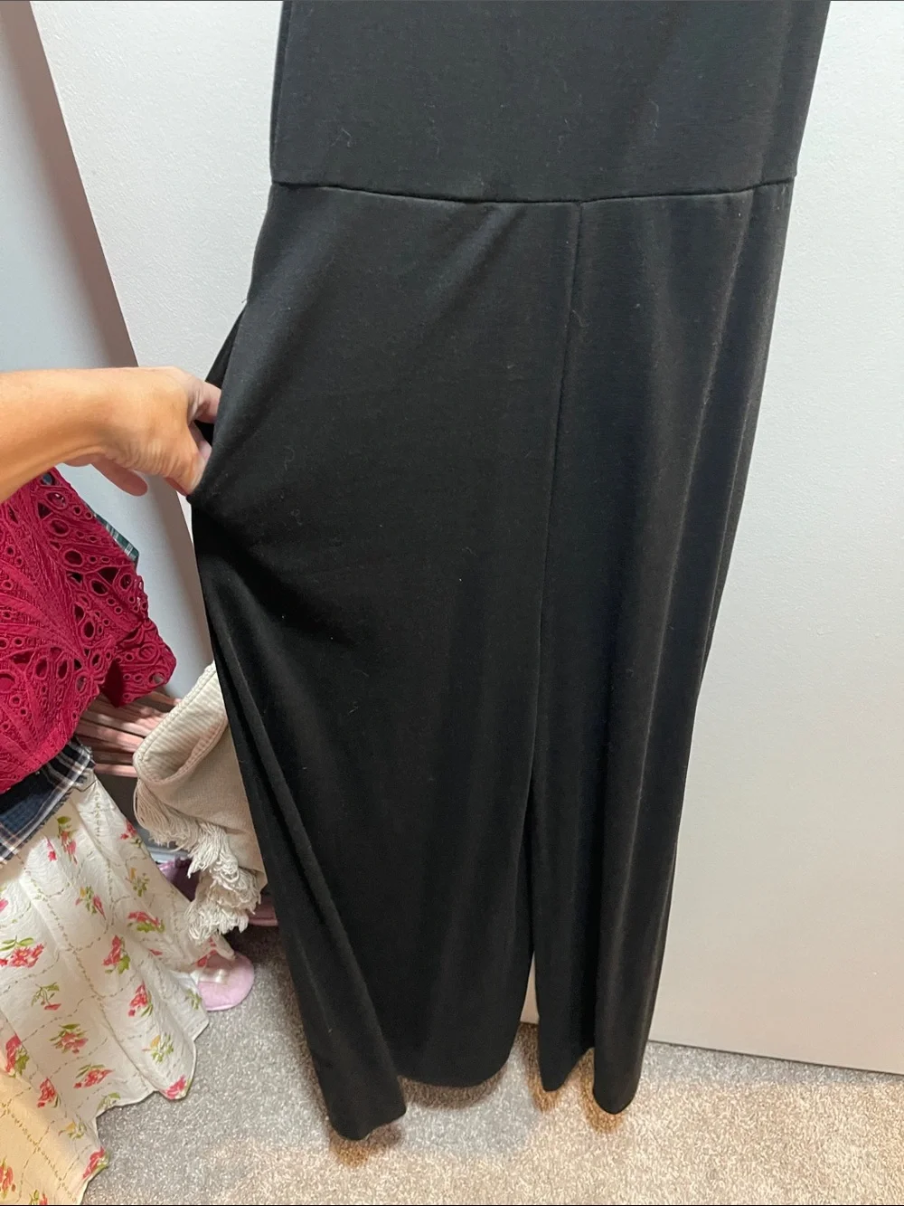 NWOT Black Razorback Wide-Leg Jumpsuit